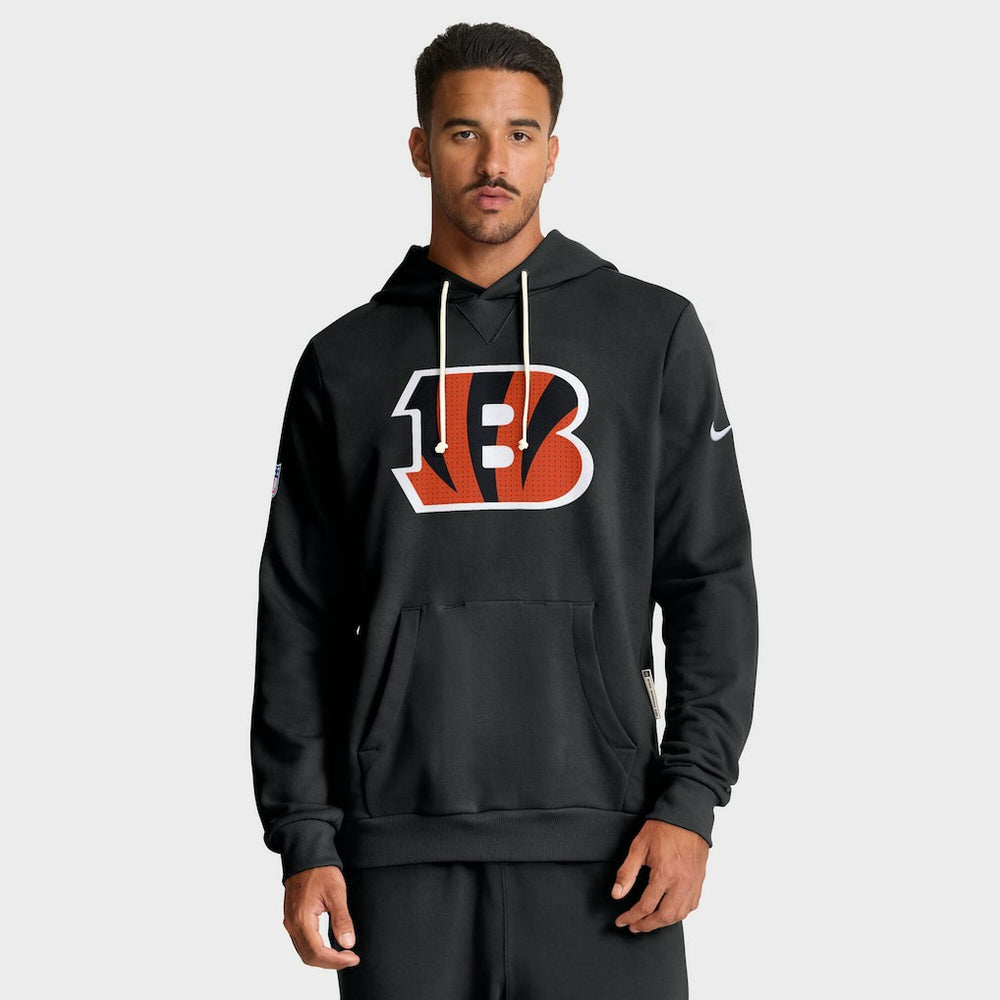 Cincinnati Bengals Sideline Standard Issue Initial Home Dri-FIT Hoodie - Black Hoodies