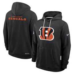 Cincinnati Bengals Sideline Standard Issue Initial Home Dri-FIT Hoodie - Black Hoodies