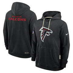 Atlanta Falcons Sideline Standard Issue Initial Home Dri-FIT Hoodie - Black Hoodies