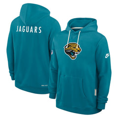 Jacksonville Jaguars Sideline Standard Issue Alt 2 Dri-FIT Hoodie - Teal Hoodies