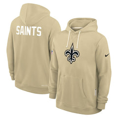 New Orleans Saints Sideline Standard Issue Alt 2 Dri-FIT Hoodie - Gold Hoodies