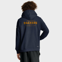 Green Bay Packers The 1923 Classic Sideline Dri-FIT Pullover Hoodie - Navy Hoodies