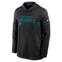Jacksonville Jaguars Sideline Pure Fury Performance Long Sleeve Hoodie T-Shirt - Black Hoodies