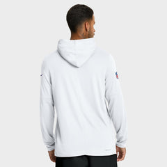 Minnesota Vikings Sideline Pure Fury Performance Long Sleeve Hoodie T-Shirt - White Hoodies