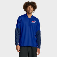 Buffalo Bills Sideline Dri-FIT Half-Zip Pullover - Royal Pullover