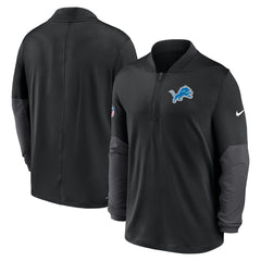 Detroit Lions Sideline Dri-FIT Half-Zip Pullover - Black Pullover