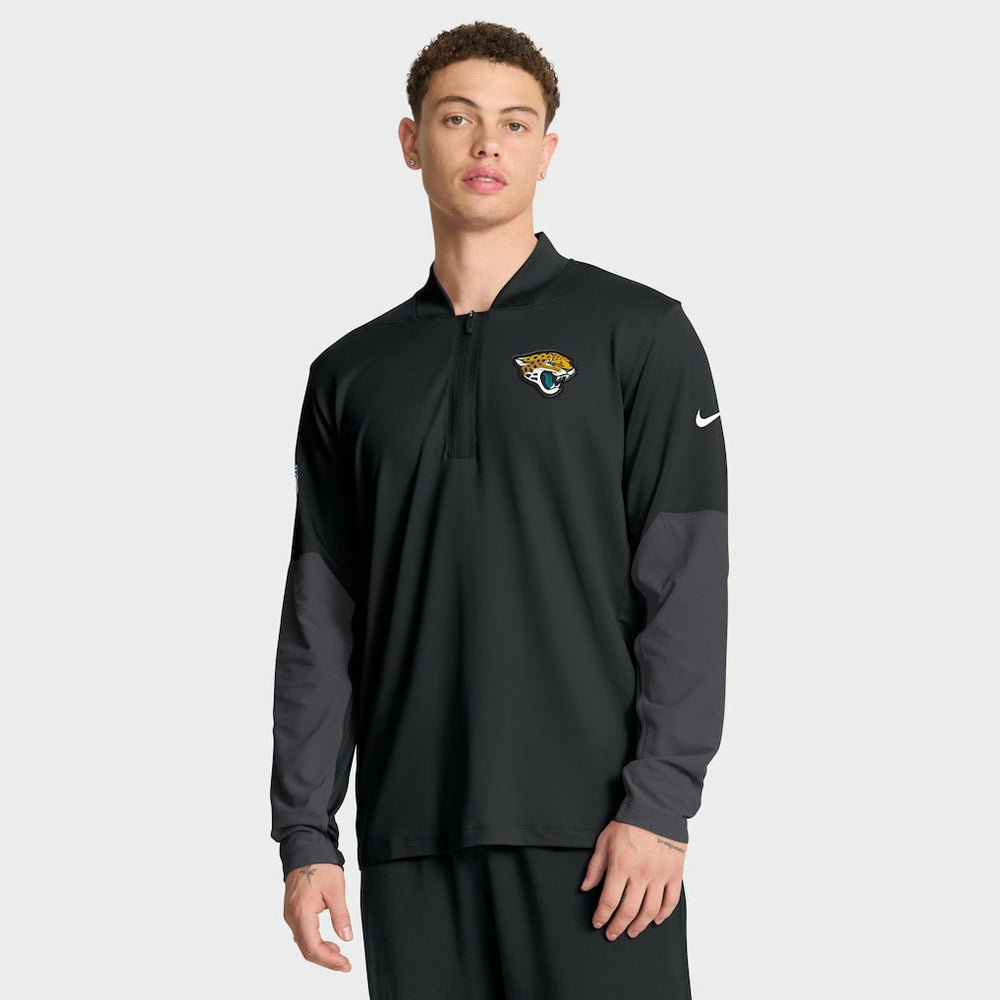 Jacksonville Jaguars Sideline Dri-FIT Half-Zip Pullover - Black Pullover