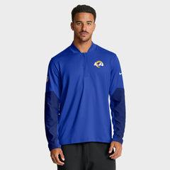 Los Angeles Rams Sideline Dri-FIT Half-Zip Pullover - Royal Pullover