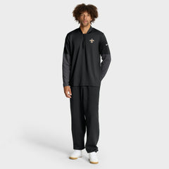 New Orleans Saints Sideline Dri-FIT Half-Zip Pullover - Black Pullover
