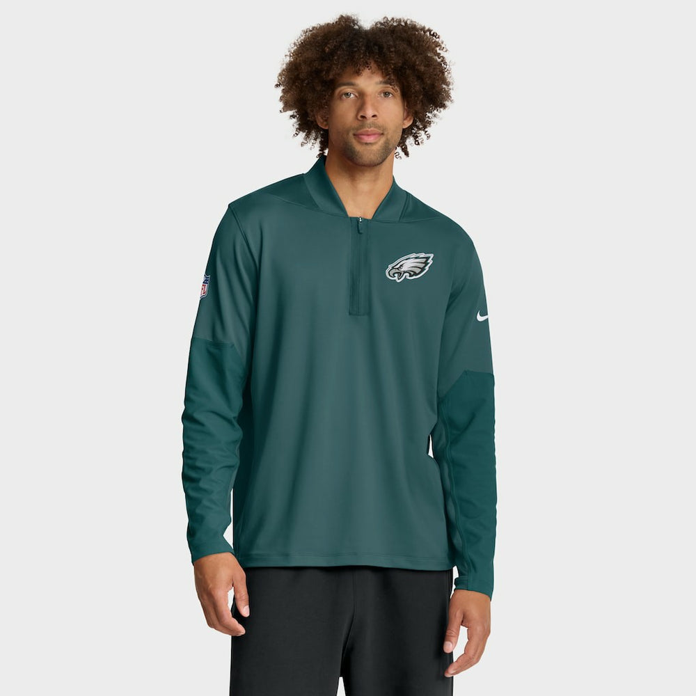 Philadelphia Eagles Sideline Dri-FIT Half-Zip Pullover - Green Pullover