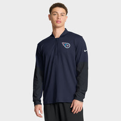 Tennessee Titans Sideline Dri-FIT Half-Zip Pullover - Navy Pullover