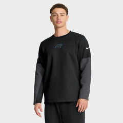 Carolina Panthers Sideline Coach Therma-FIT Long Sleeve T-Shirt - Black T-shirts