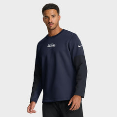 Seattle Seahawks Sideline Coach Therma-FIT Long Sleeve T-Shirt - College Navy T-shirts