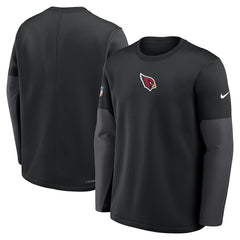 Arizona Cardinals Sideline Coach Therma-FIT Long Sleeve T-Shirt - Black T-shirts