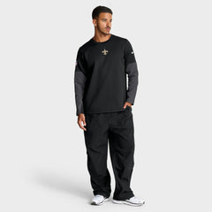 New Orleans Saints Sideline Coach Therma-FIT Long Sleeve T-Shirt - Black T-shirts