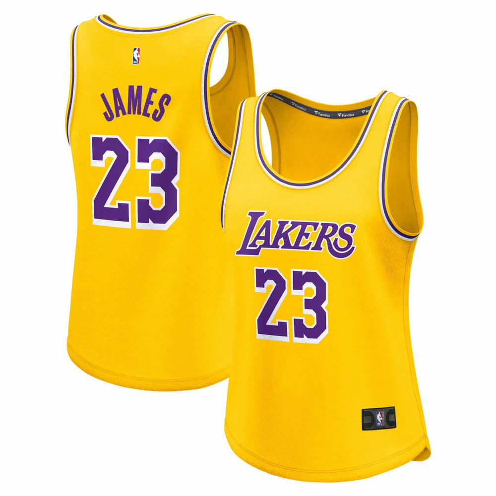 LeBron James Los Angeles Lakers Women's Fast Break Player Jersey Icon Edition Gold - Fanatics