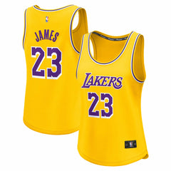 LeBron James Los Angeles Lakers Women's Fast Break Player Jersey Icon Edition Gold - Fanatics