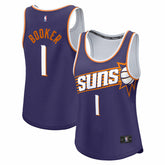 Devin Booker Phoenix Suns Women's Fast Break Player Jersey Icon Edition Purple - Fanatics