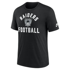 Las Vegas Raiders Favorable Timeline Tri-Blend T-Shirt - Black T-shirts