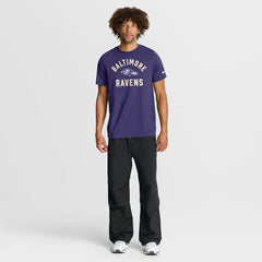 Baltimore Ravens Favorable Timeline Tri-Blend T-Shirt - Purple T-shirts