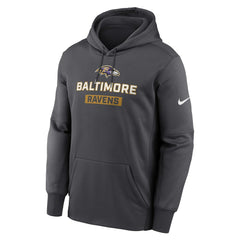 Baltimore Ravens Toss Sweep Performance Pullover Hoodie - Anthracite Hoodies