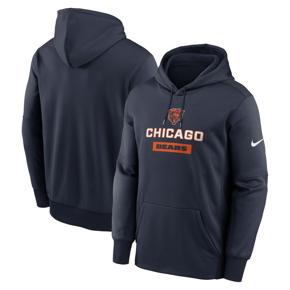 Chicago Bears Toss Sweep Performance Pullover Hoodie - Navy Hoodies
