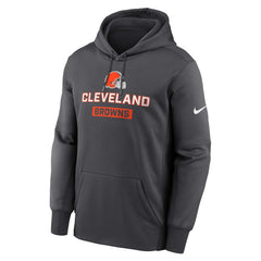 Cleveland Browns Toss Sweep Performance Pullover Hoodie - Anthracite Hoodies