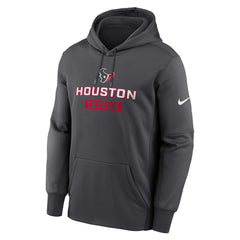 Houston Texans Toss Sweep Performance Pullover Hoodie - Anthracite Hoodies