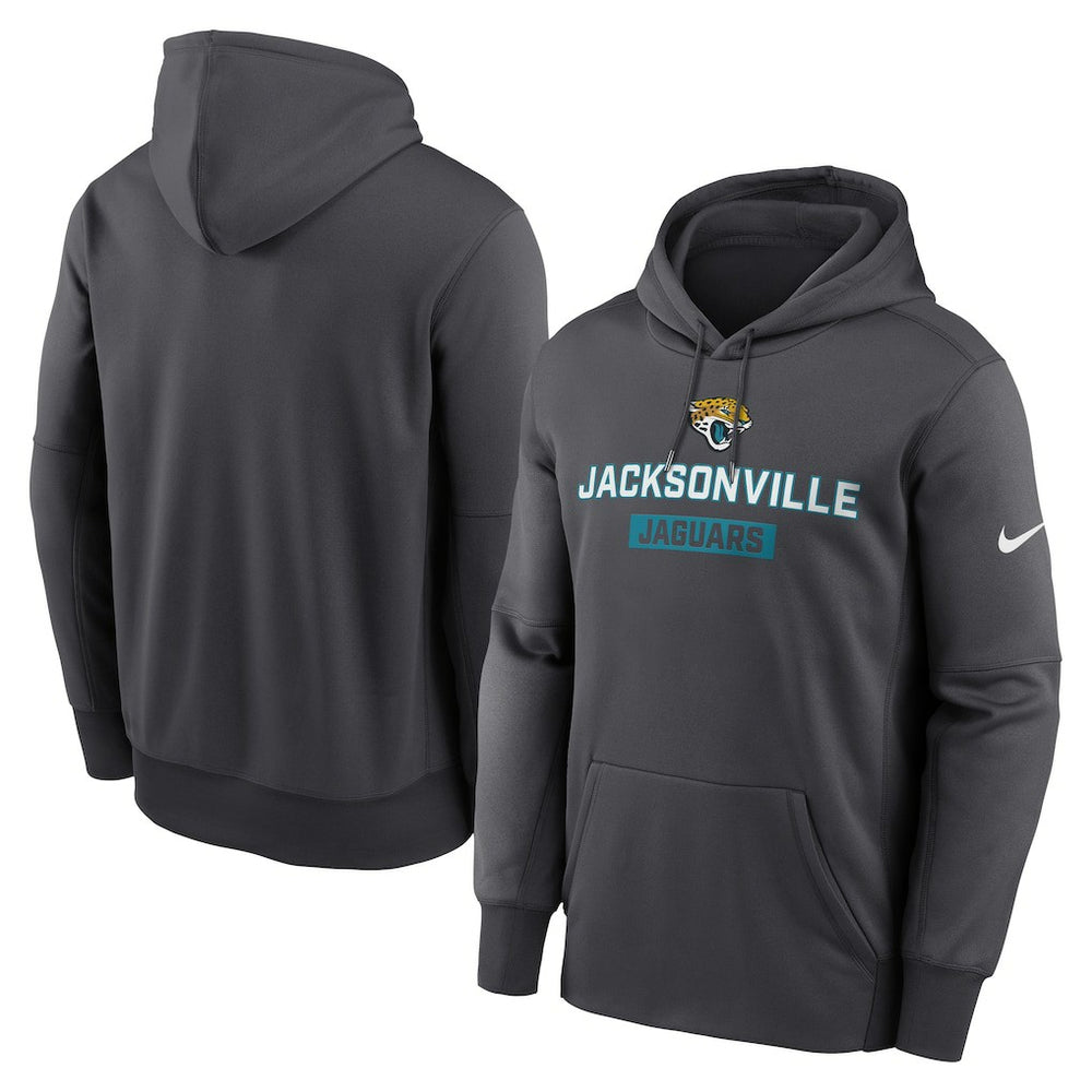 Jacksonville Jaguars Toss Sweep Performance Pullover Hoodie - Anthracite Hoodies