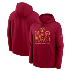Washington Commanders Busted Play Club Fleece Pullover Hoodie - Burgundy Hoodies