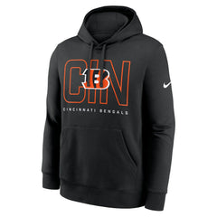 Cincinnati Bengals Busted Play Club Fleece Pullover Hoodie - Black Hoodies