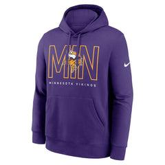 Minnesota Vikings Busted Play Club Fleece Pullover Hoodie - Purple Hoodies