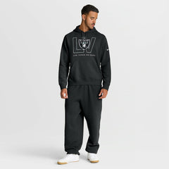 Las Vegas Raiders Busted Play Club Fleece Pullover Hoodie - Black Hoodies