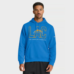 Los Angeles Chargers Busted Play Club Fleece Pullover Hoodie - Powder Blue Hoodies
