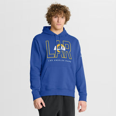 Los Angeles Rams Busted Play Club Fleece Pullover Hoodie - Royal Hoodies