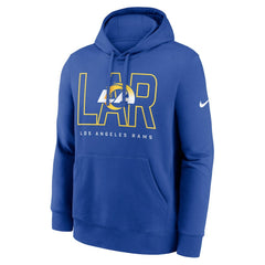 Los Angeles Rams Busted Play Club Fleece Pullover Hoodie - Royal Hoodies