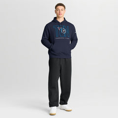 Tennessee Titans Busted Play Club Fleece Pullover Hoodie - Navy Hoodies