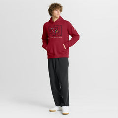 Arizona Cardinals Busted Play Club Fleece Pullover Hoodie - Cardinal Hoodies