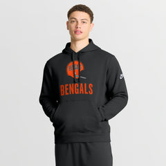 Cincinnati Bengals Best Season Rewind Club Pullover Hoodie - Black Hoodies