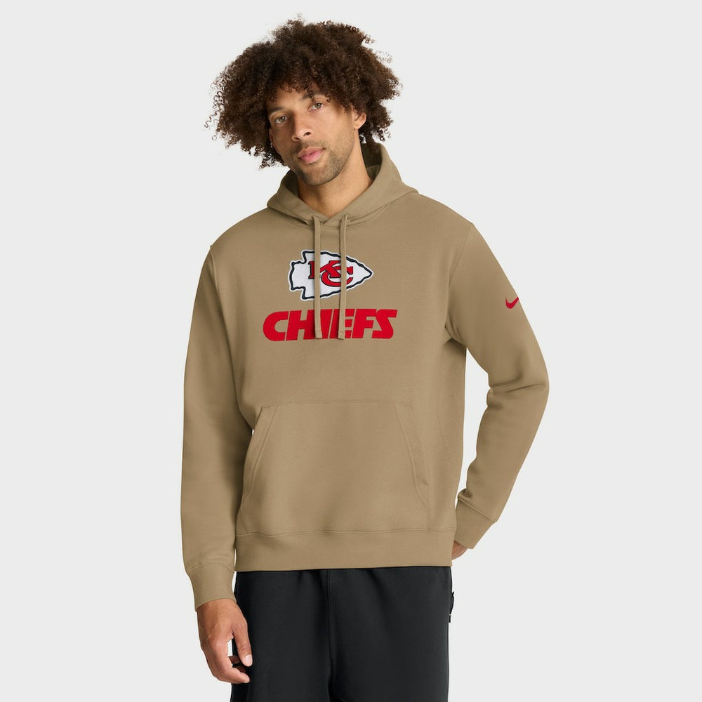Kansas City Chiefs Best Season Rewind Club Pullover Hoodie - Tan Hoodies