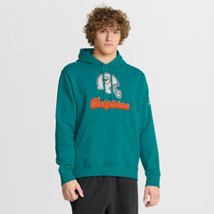 Miami Dolphins Best Season Rewind Club Pullover Hoodie - Aqua Hoodies