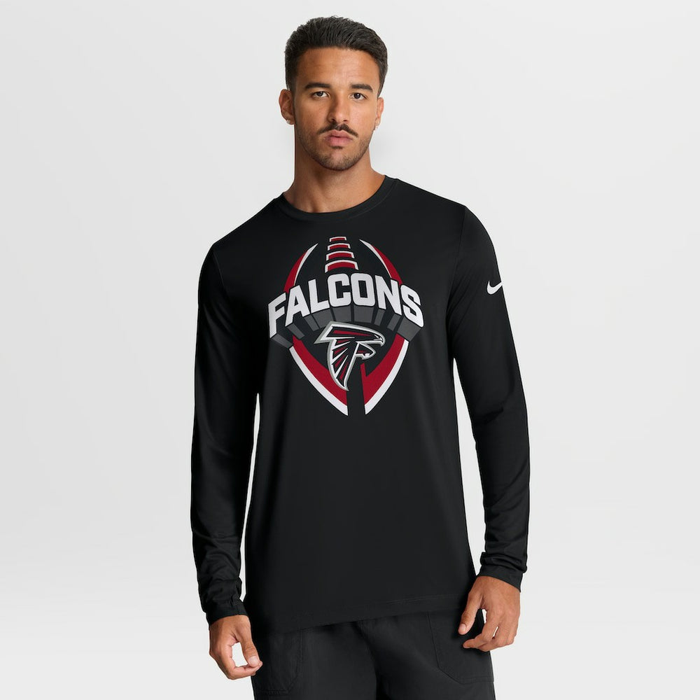 Atlanta Falcons Primetime Legend Icon Performance Long Sleeve T-Shirt - Black T-shirts