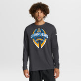 Los Angeles Chargers Primetime Legend Icon Performance Long Sleeve T-Shirt - Anthracite T-shirts