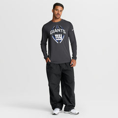 New York Giants Primetime Legend Icon Performance Long Sleeve T-Shirt - Anthracite T-shirts