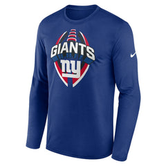 New York Giants Primetime Legend Icon Performance Long Sleeve T-Shirt - Royal T-shirts