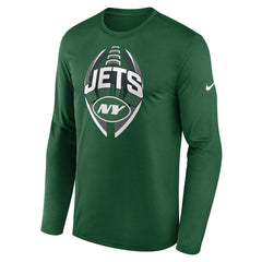 New York Jets Primetime Legend Icon Performance Long Sleeve T-Shirt - Green T-shirts