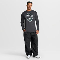 Philadelphia Eagles Primetime Legend Icon Performance Long Sleeve T-Shirt - Anthracite T-shirts