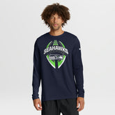 Seattle Seahawks Primetime Legend Icon Performance Long Sleeve T-Shirt - College Navy T-shirts
