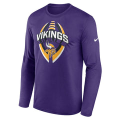 Minnesota Vikings Primetime Legend Icon Performance Long Sleeve T-Shirt - Purple T-shirts
