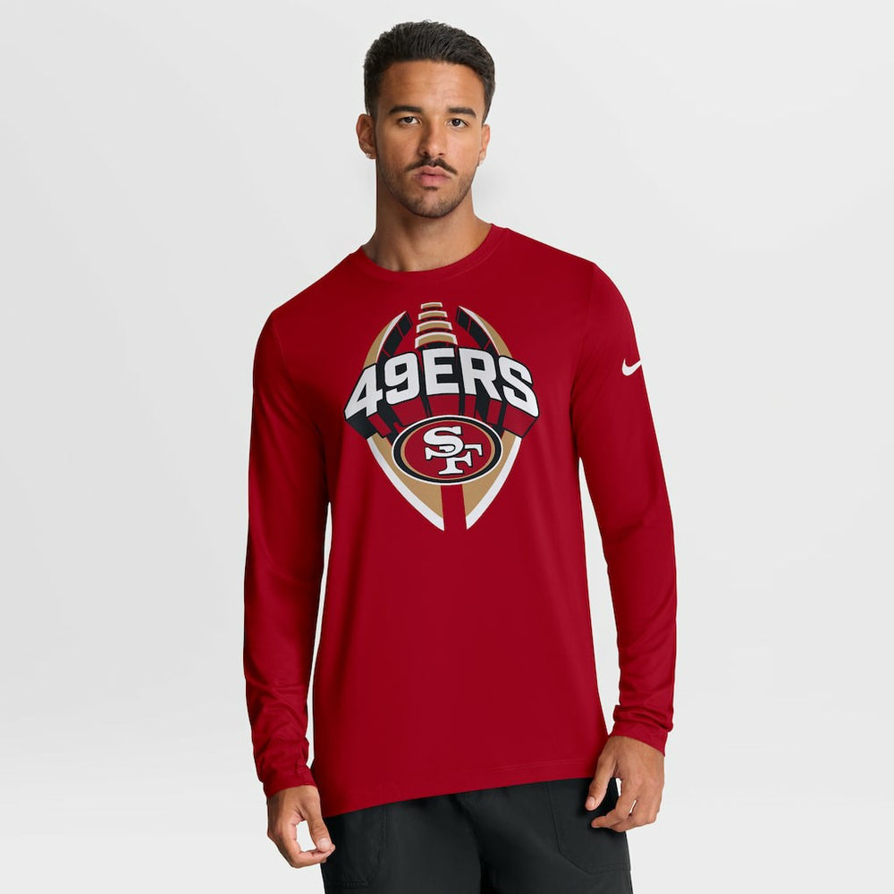 San Francisco 49ers Primetime Legend Icon Performance Long Sleeve T-Shirt - Scarlet T-shirts